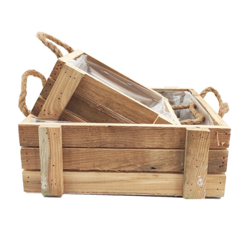 Imagen con cestas de madera