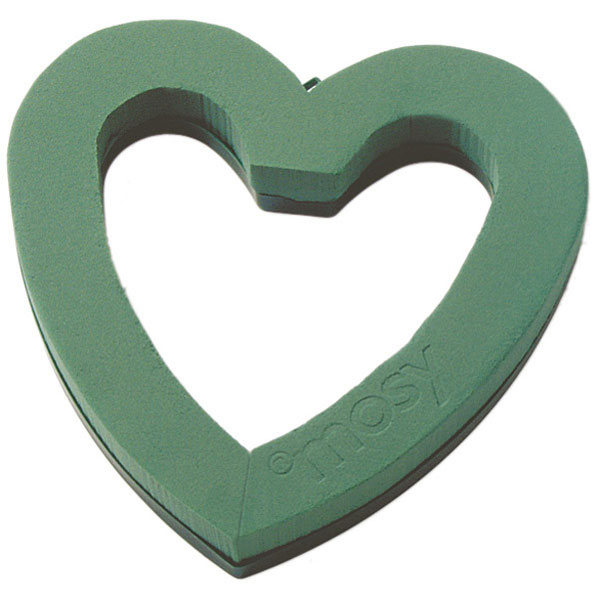 PACK 2 CORAZONES ABIERTO Ø 21 cm  VERDE